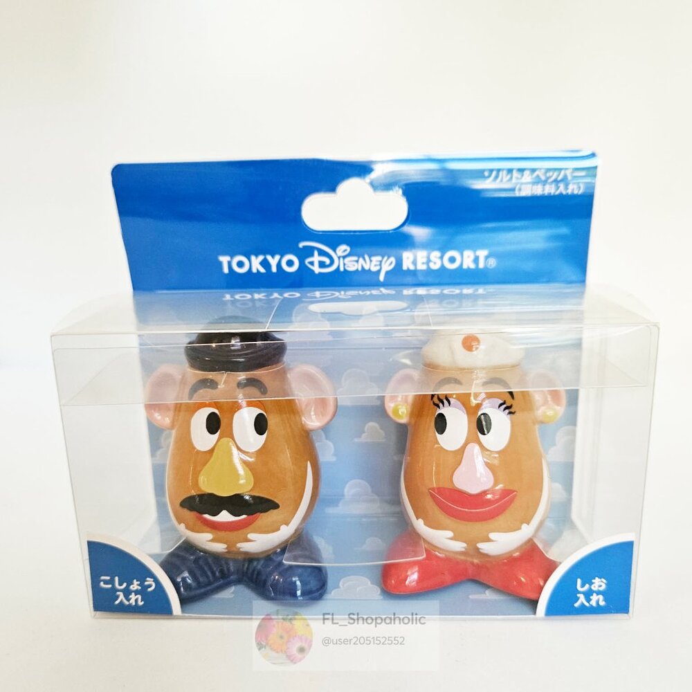*TOKYO JAPAN* Disney Resort Hasbro Potato Head Salt-n-Pepper Shakers - NEW! .